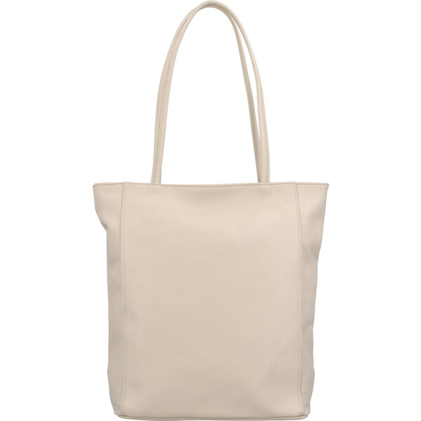 Dámska kožená kabelka cez plece béžová - ItalY Nooxies béžová 34162383