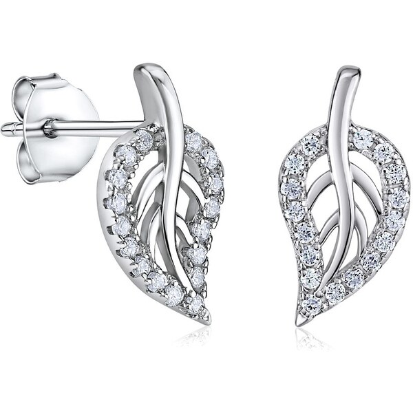 Ligot Strieborné puzetové náušnice ELIA so zirkónmi JJJHE0009 46719796