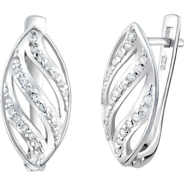 Ligot Strieborné náušnice VERIA so zirkónmi FNJE0053QR 46719715