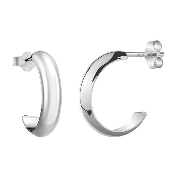 Ligot Strieborné malé krúžky s puzetovým zapínaním ZTJE22513 60676805