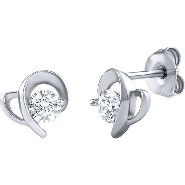 Ligot Decentné náušničky zo striebra so Swarovski Crystals JJJE0409 46719562