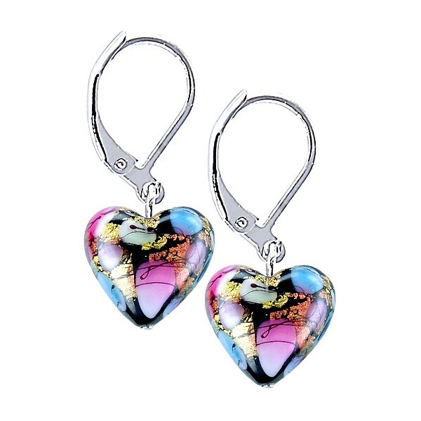 Lampglas Neprehliadnuteľné náušnice Crazy Love s 24-karátovým zlatom v 66588994