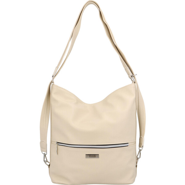 Módna dámska kabelka batoh béžová - Ellis Patrik béžová 34215160