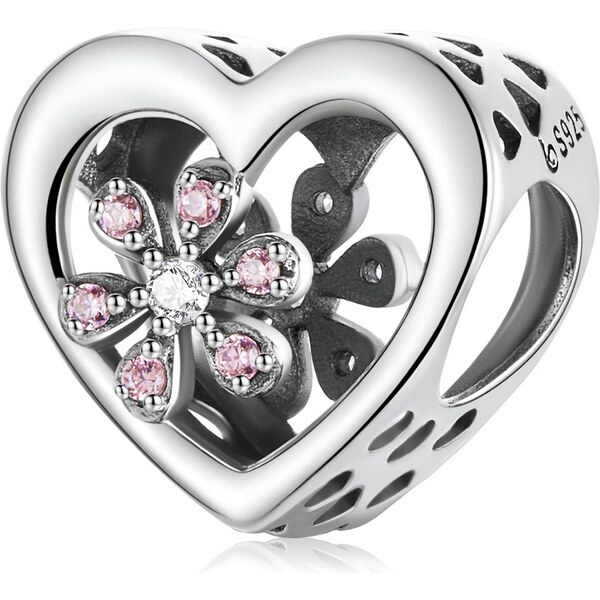 Royal Fashion strieborný prívesok Romantický kvet 54900691