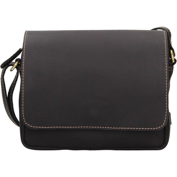 Dámska kožená crossbody kabelka HGL Magda - čierna 48201479