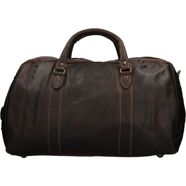 Kožená cestovná taška Greenwood Daniel - tmavo hnedá 40978702