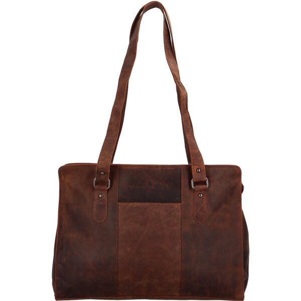 Dámska kožená kabelka Greenwood Fione - hnedá 40978716