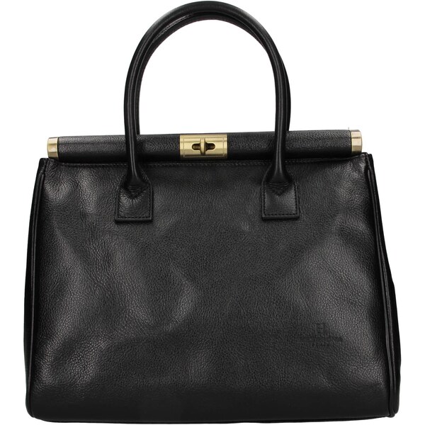 Dámska kožená kufríková kabelka Hexagona Zoe - čierna 48226382