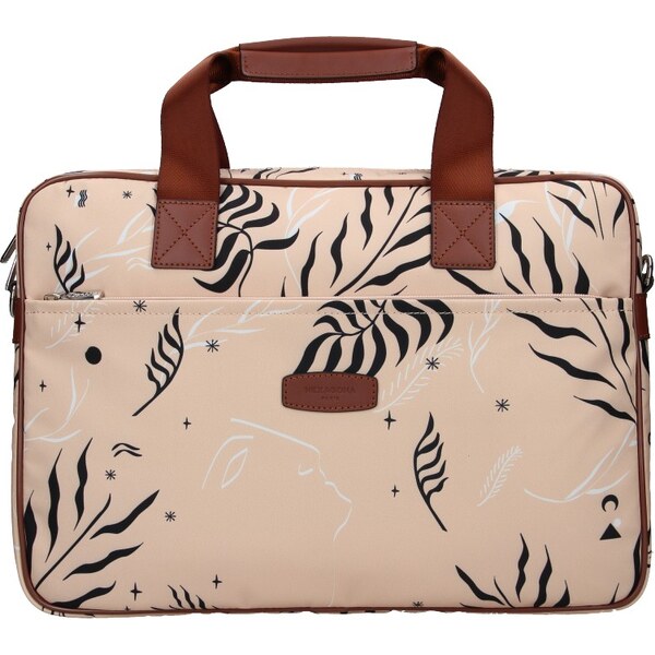 Dámska taška na notebook Hexagona Flow - ružová 66852672