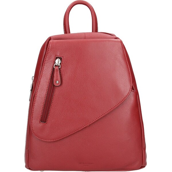 Dámsky kožený batoh Hexagona Eveline - tmavo červená 48227326