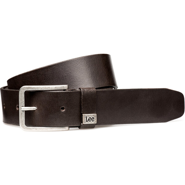 Opasok LEE LA035324 SMALL LOGO BELT DARK BROWN 34250354