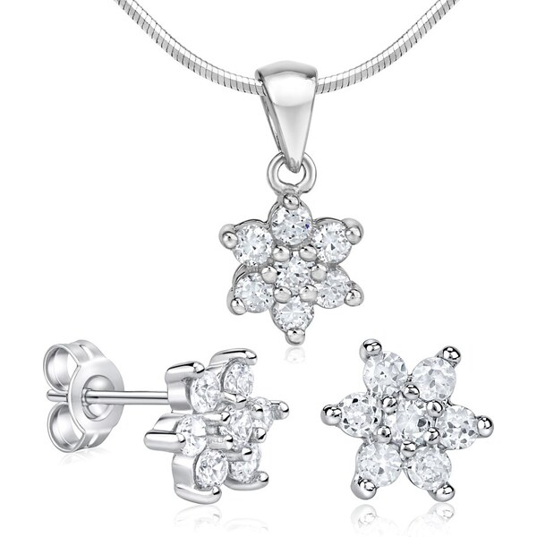 Ligot Krásny decentný strieborný set so zirkónmi JJJSET142 46719515