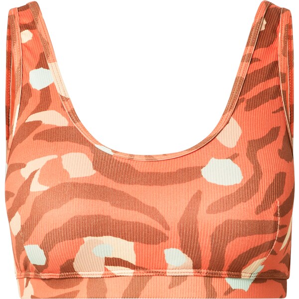 Warehouse Bikinový top svetlobéžová / hnedá / mätová / broskyňová 57348470