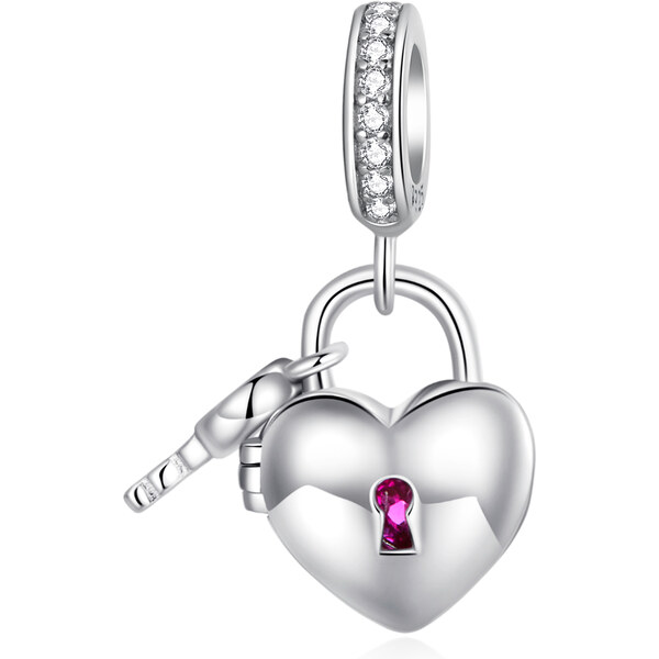 Royal Fashion strieborný otvárací prívesok Kľúč k môjmu srdcu 55434740