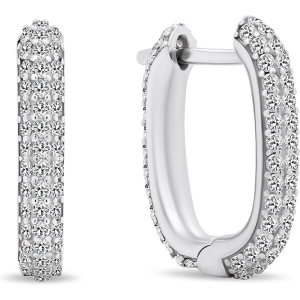 Brilio Silver Trblietavé strieborné náušnice so zirkónmi EA369W 66589311