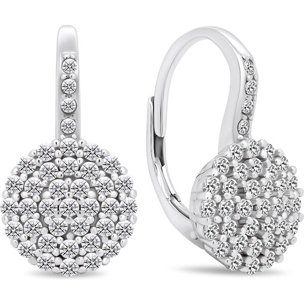 Brilio Silver Pôvabné strieborné náušnice s čírymi zirkónmi EA379W 66581426