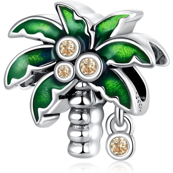 Royal Fashion strieborný prívesok Exotická kokosová palma 55434728