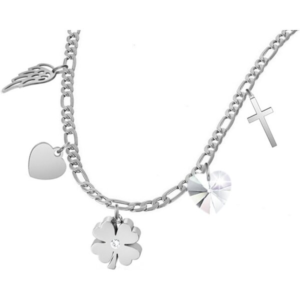 SWAROVSKI Elements Swarovski e. príveskový figaro náhrdelník Time for 34089076