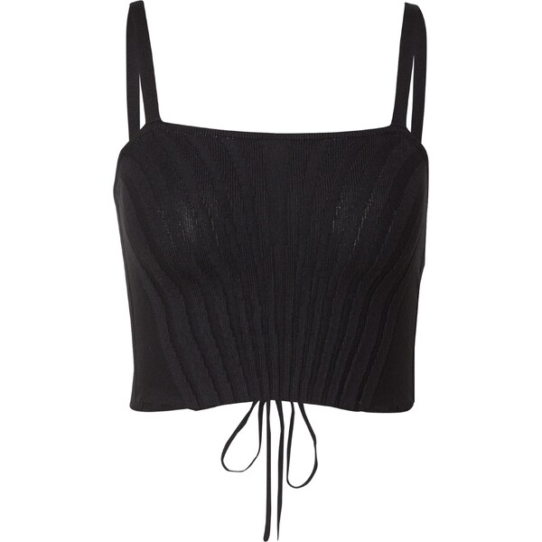 BDG Urban Outfitters Vyšívaný top čierna 54233876