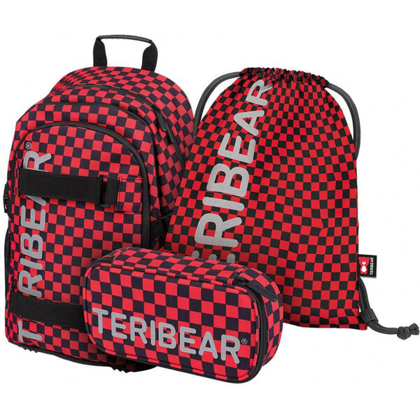 BAAGL SET 3 Skate TERIBEAR: batoh, penál a sáček 62192030