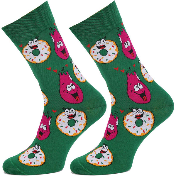 Pánske ponožky DONUT&BAKLAŽÁN CRAZY LOVE Marilyn 40940322