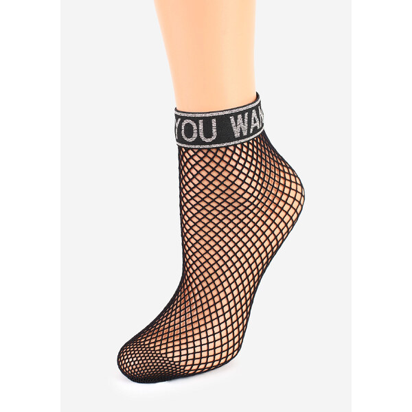 Dámske vzorované sieťované ponožky CHARLY S54 Marilyn 40940782