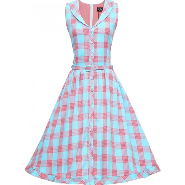 Dolly and Dotty Maverick Modro-ružové košeľové šaty 34350690