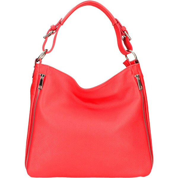 Diva Kožená dámska kabelka Romina červená 34368021
