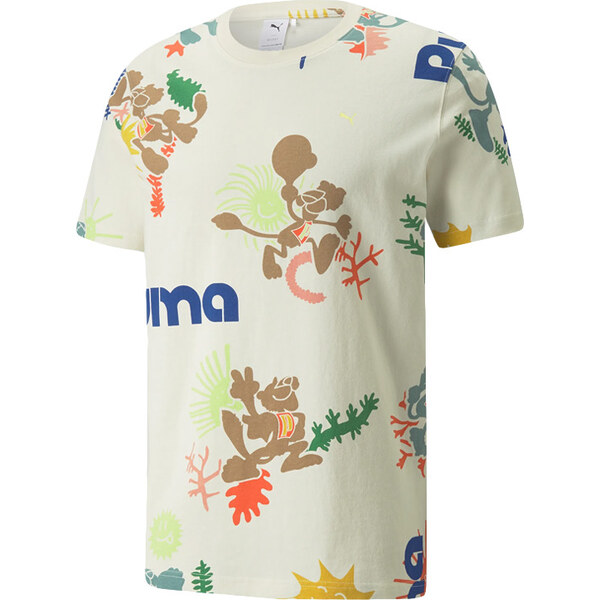Puma Adventure Planet Printed Mens Tee - Pánske - Tričko Puma - Biele 66356293