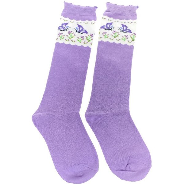 AURA.VIA Detské fialové podkolienky KORY 34383980