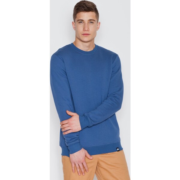 VISENT Modrá bavlnená mikina V005 Blue 5802948