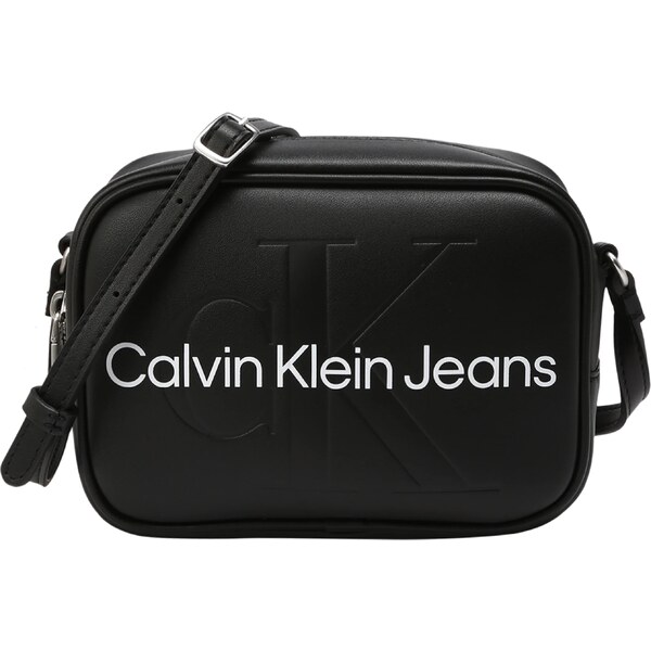 Calvin Klein Taška cez rameno čierna / biela 34785230