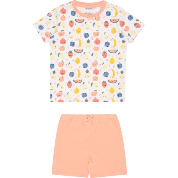 JACKY Pyžamo zmiešané farby / marhuľová / biela 42910771