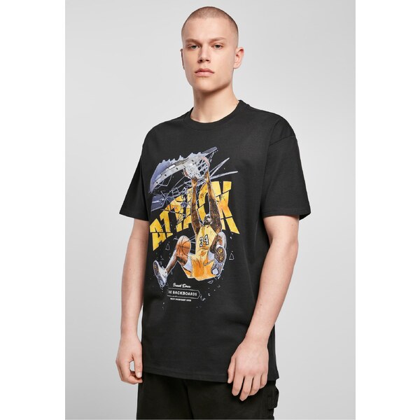 Mister Tee Black T-Shirt Attack Player Oversize 50679345