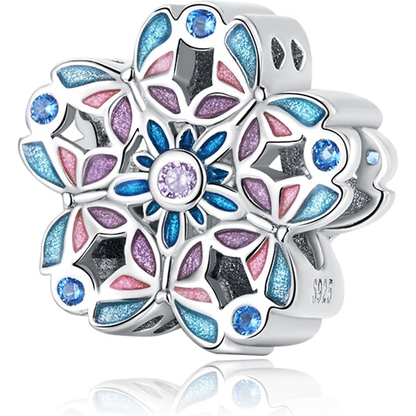 Royal Fashion strieborný prívesok Motýlí kvet 55314311