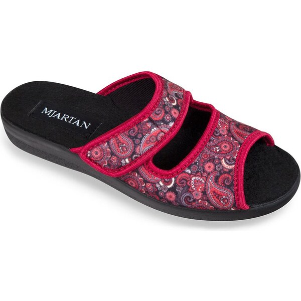 Mjartan Dámske papuče s otvorenou špicou a suchým zipsom- LA107 34417130