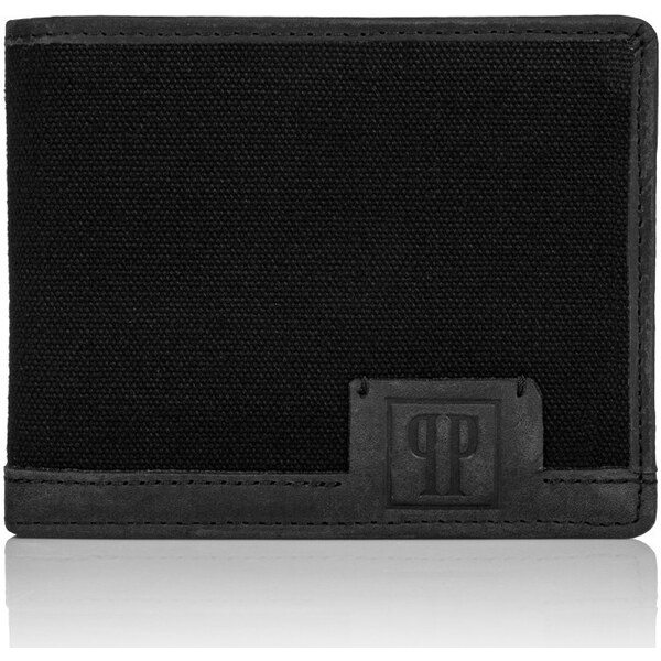 PAOLO PERUZZI Pánska kožená peňaženka RFID | čierna T-02-BL 34444123