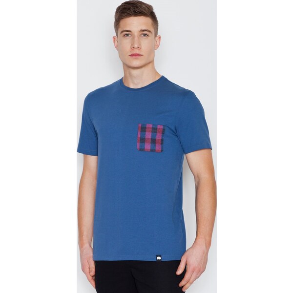 VISENT Modré bavlnené tričko V002 Blue 5611684