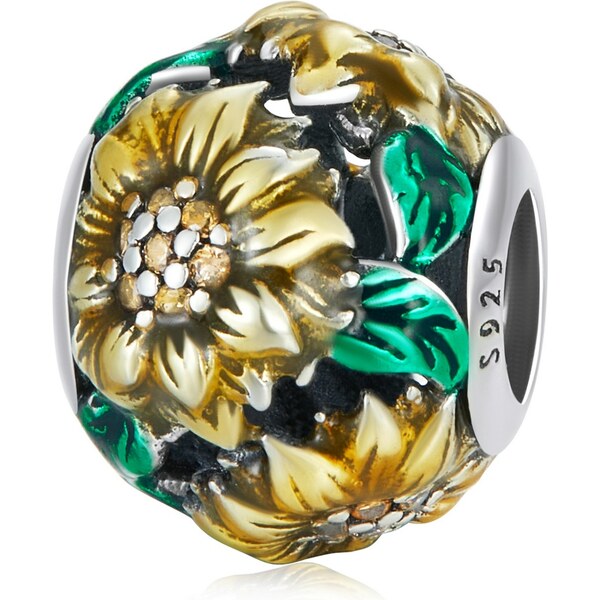 Royal Fashion strieborný prívesok Pole slnečníc 54904798