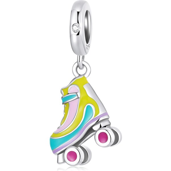 Royal Fashion strieborný prívesok Kolieskové korčule 55420917