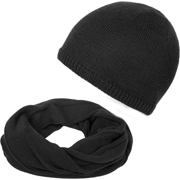 Paolo Peruzzi Pánska súprava čiapka + nákrčník | grafit ZZ-08-DGR 34469584