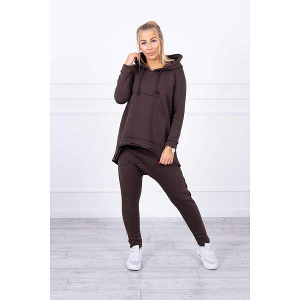 Glara Jednofarebná dámska tepláková súprava 35609343