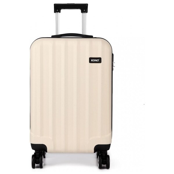 KONO Kufor - plastový unisex malý na cesty, béžový 62906890