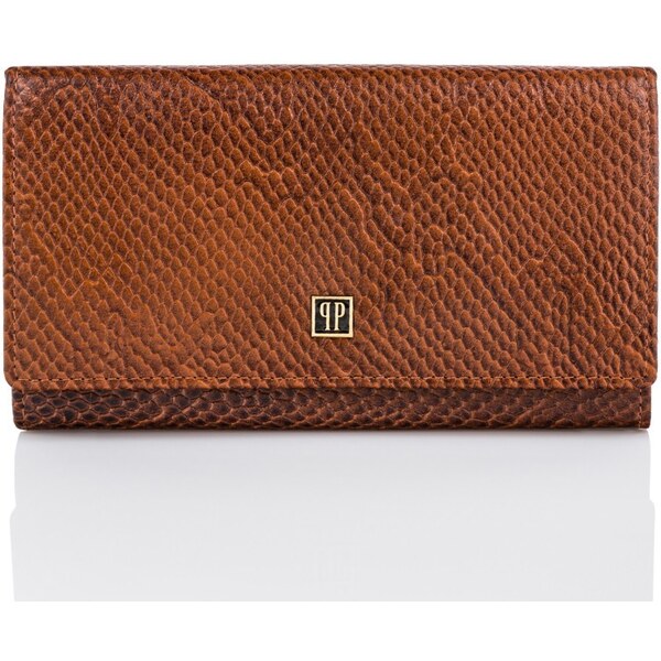 PAOLO PERUZZI Dámska kožená peňaženka | hnedá T-09-BR 34505928