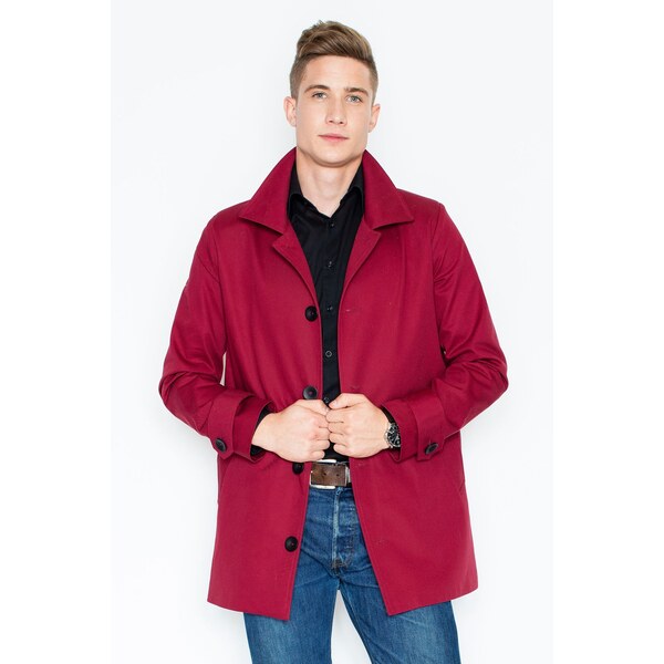 VISENT Bordový kabát V028 Deep red 5910342
