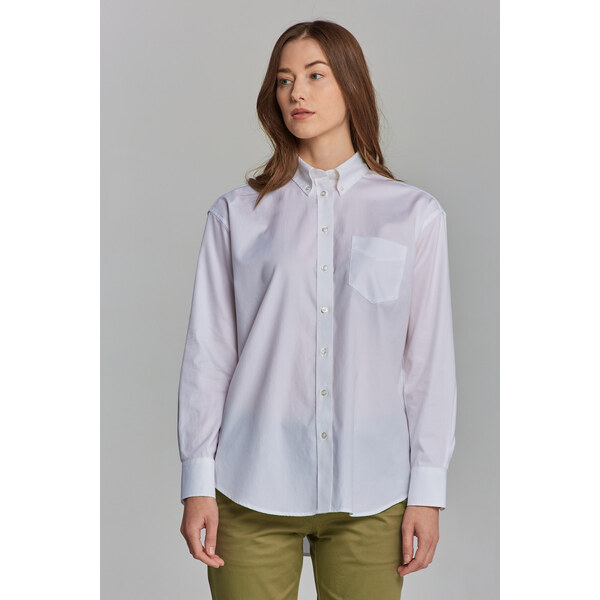 KOŠEĽA GANT PINPOINT OXFORD RELAXED SHIRT WHITE 66467463