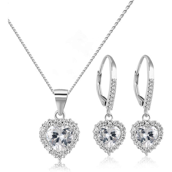 Olivie Strieborná sada šperkov SRDIEČKA 7017 34910754