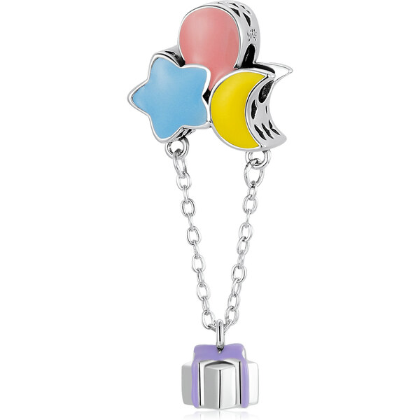 Royal Fashion strieborný prívesok Lietajúci balón 55355033