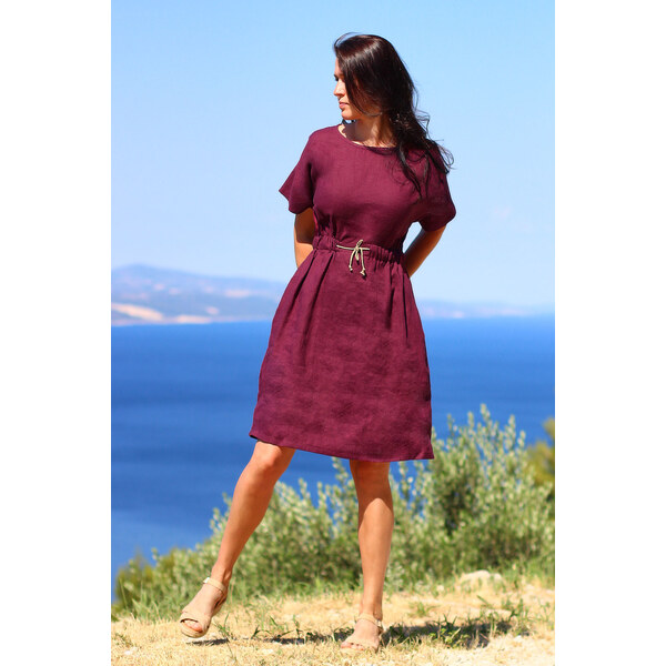 České autorské šaty Lotika z konope 58255318