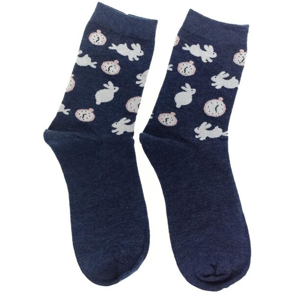 AURA.VIA Dámske tmavomodré ponožky CUTE 34567484